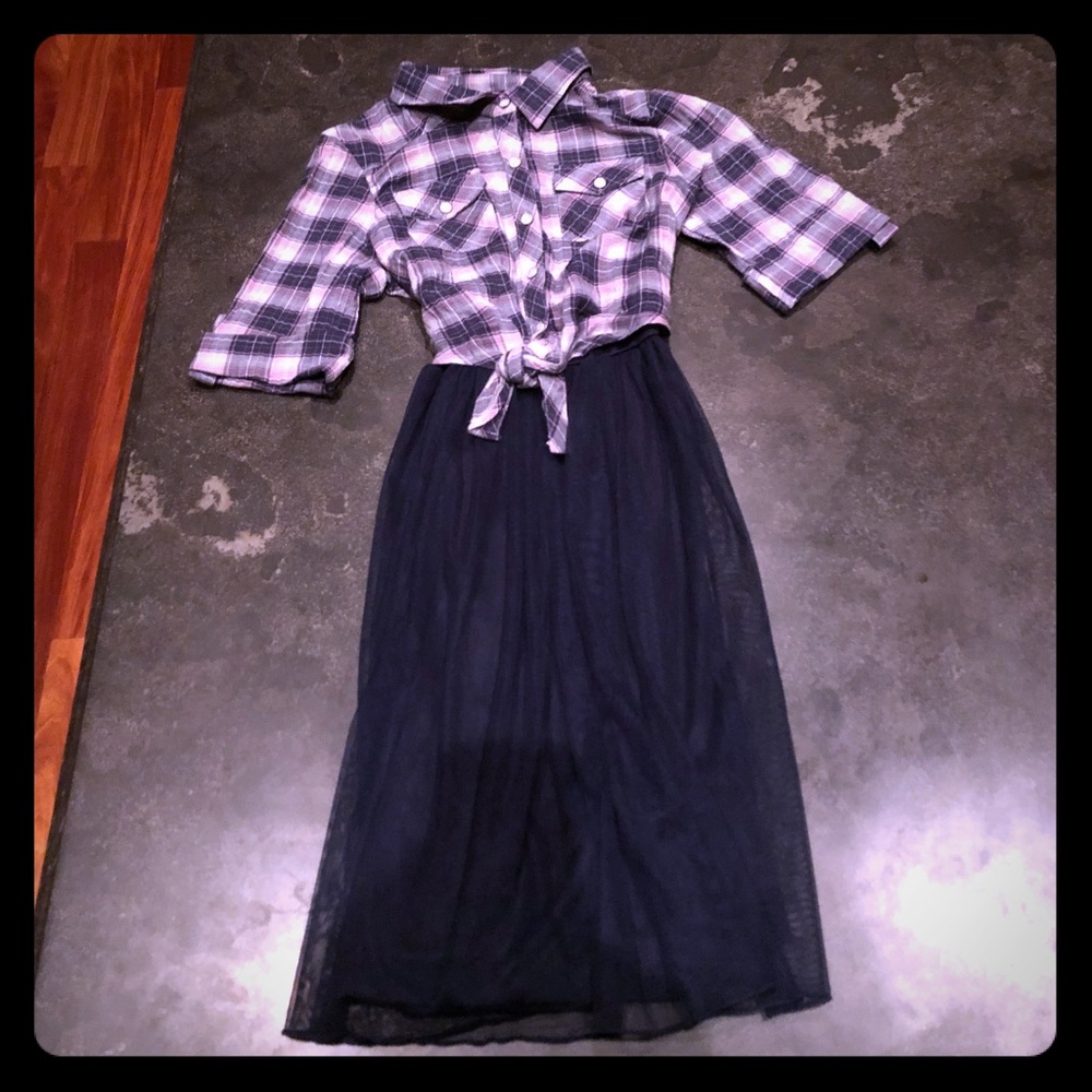 NWT pink and navy Speechless dress - size 16